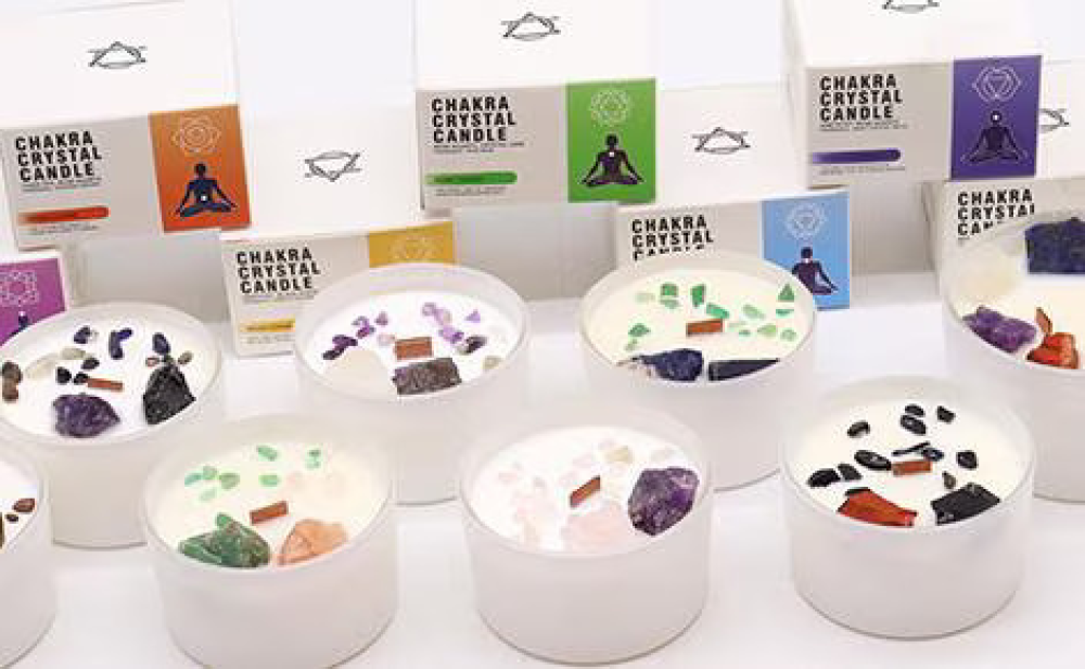 Chakra Crystal Candles Product Image