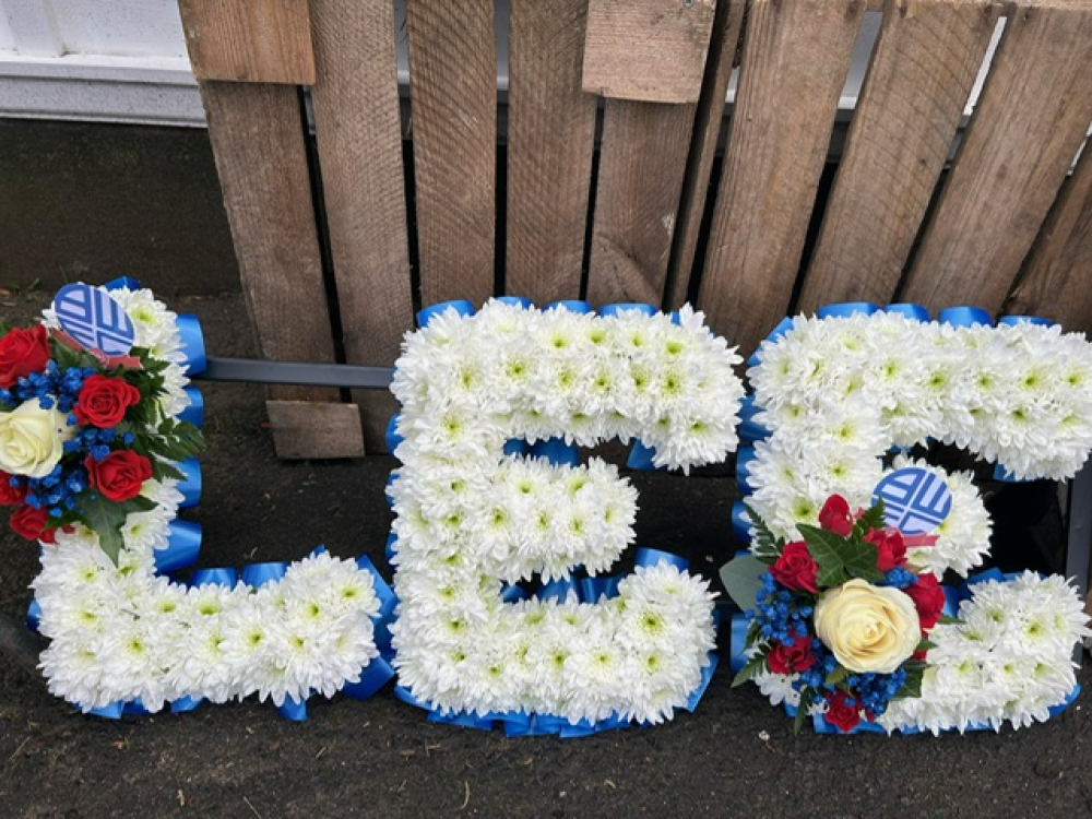 Personalised BWFC Letter Tribute Product Image
