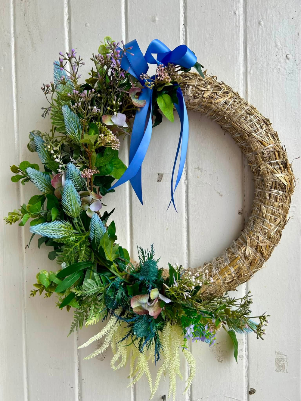 Blue Botanical Wreath Product Image