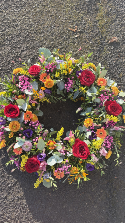 Bright Vivid Wreath - Wreath in vivid tones